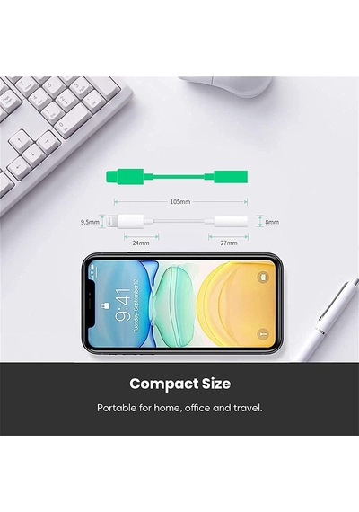 Apple Uyumlu iPhone  Lightning Telefon Kulaklık Çevirici Aux Dönüştürücü Aparat Kulaklık Jack Adaptörü Aux Dönüştürücü