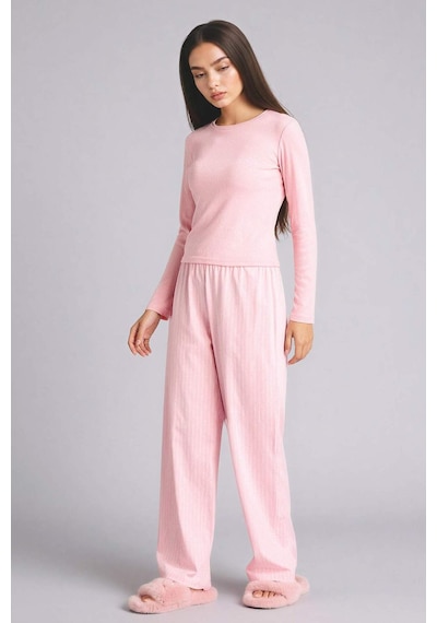 Defacto Regular Fıt Uzun Kollu 2li Takım H0722ax26sppn149 Pembe-pn149