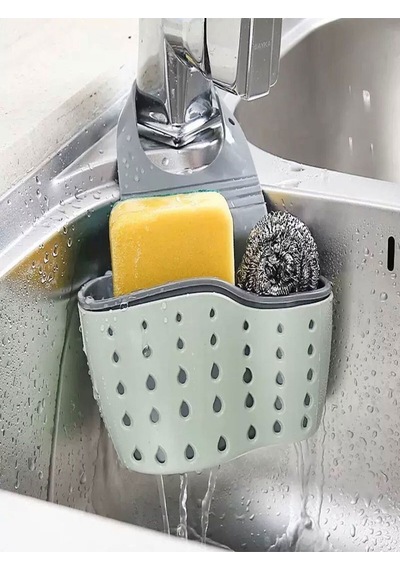 Banyo Ve Mutfak Musluk Askılı Bulaşık Süngeri Ve Sabunluk Süzgeçli Düzenleyici Plastik Çok Renkli Diğer