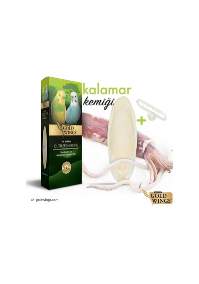 Gold Wings Premium Mürekkep Balığı Kemiği Küçük, 10 Gr