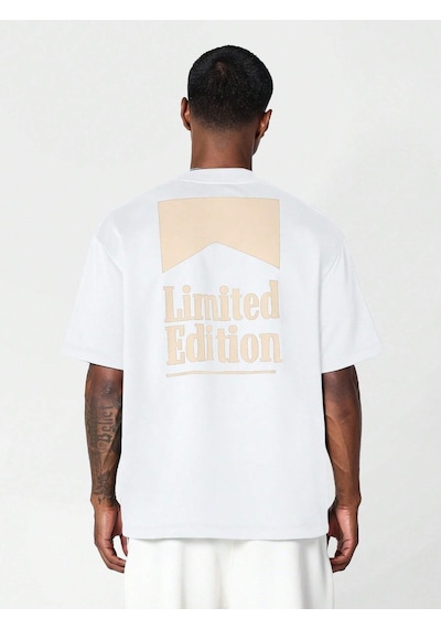 Flood Of Style Erkek Beyaz Limited Edition Baskılı Oversize