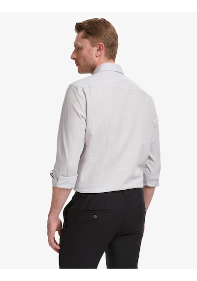 Pierre Cardin Erkek Açık Gri Gömlek Desenli 50325355-vr001