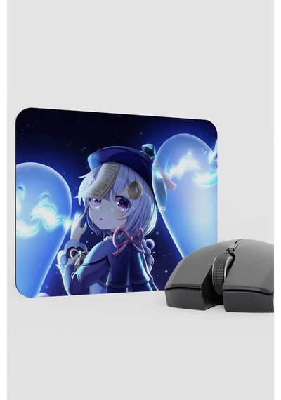 Qiqi Genshin Impact Anime Gacha V1 - 22x18 Gaming Mouse Pad Fare Altlığı