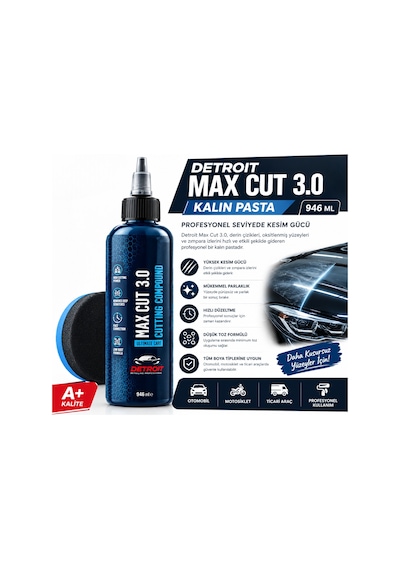 Detroit Max Cut 3,0 Cutting Compound Pasta 946 Ml
