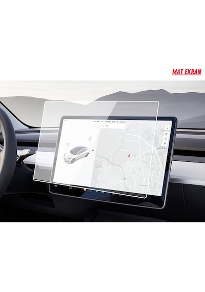 Tesla Model 3 Ve Model Y Navigasyon Ve Multimedya Uyumlu Mat Ekran Koruyucu