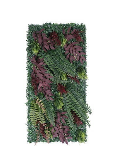 Yapay Çiçek Sitesi Yapay Bitkili Duvar Paneli 50x100 Cm Model 3 Yeşil