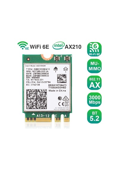Ax210ngw Ax210 Wi-fi Kartı Wifi 2400mbps