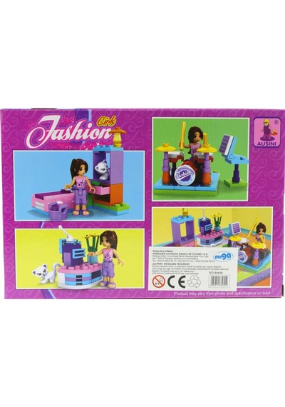 Ausini 108 Parça Fashion Girls Müzik ve Yatak Odası