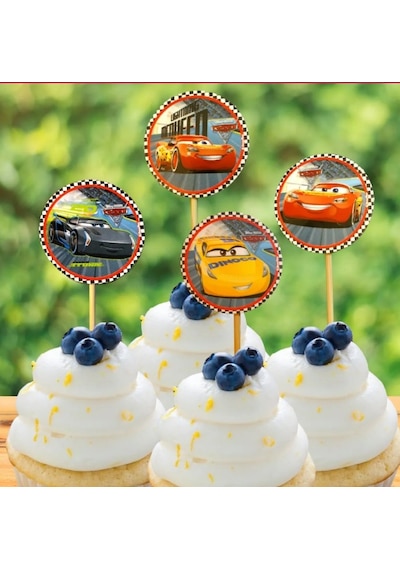 Cars Şimşek Mcqueen Kürdan 20 Adet Tüm Yaşlar