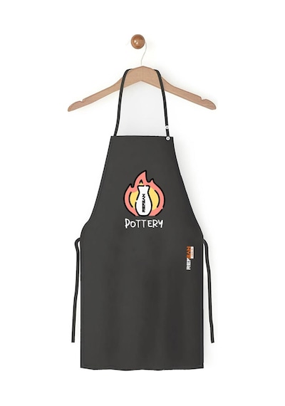 Renkli Stylish Atölye Önlüğü - Pottery Fire