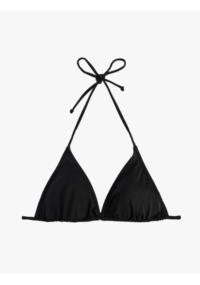 Koton İpli Üçgen Bikini Üstü Siyah 6sak10013mm