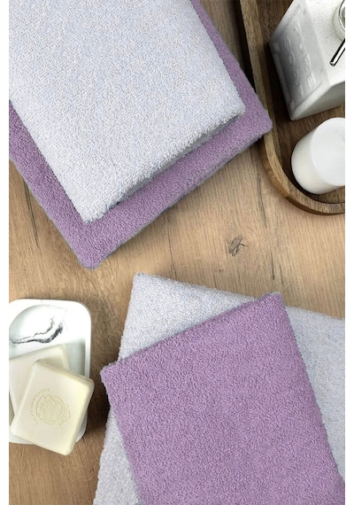 4 Lü Banyo Havlusu Takımı Soft Büyük Havlulu Pamuklu Havlu Seti 90x150 Cm Beyaz 001