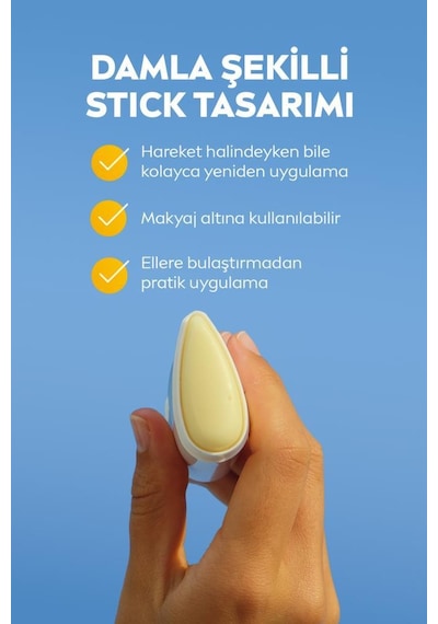 Sun Spf50 Yüksek Güneş Korumalı Stick Yüz Güneş Kremi 15 Gr,hassas Yüz Bölgeleri,kokusuz Formül