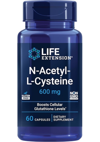 Life Extension N-acetyl-l-cysteine Liver Health N.a.c 600 Mg 60 Caps