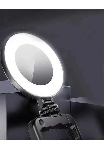 Şarjlı Led Halka Işık 3 Mod Işık, Telefon Tutuculu, Masa & Tripod Uyumlu