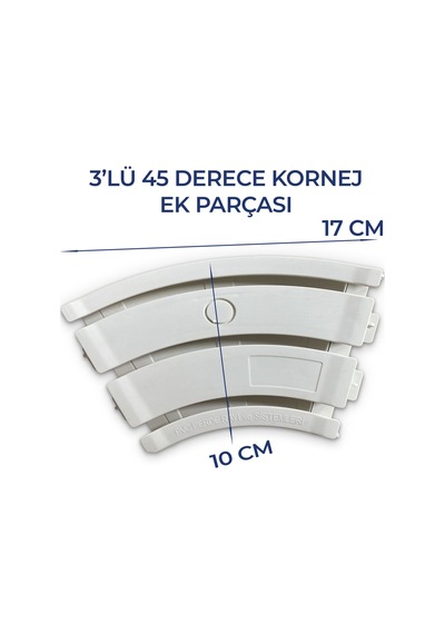 3 Lü 45 Derece Konrej Dönüş Ek Parçası Dayanıklı Ve Güvenli Bağlantı Aparatı