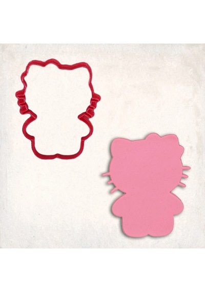 Hello Kitty Body 2 Kurabiye Kalıbı Şekillendirici Kopat KIrmızı