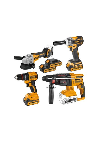 Dmax 4'lü Set, 21v 4.0 Ah Brushless Avantajlı Combo Set