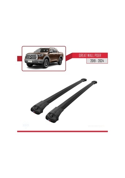 Great Wall Poer 2019 Ve Sonrası İle Uyumlu Ace-1 Ara Atkı Tavan Barı Siyah