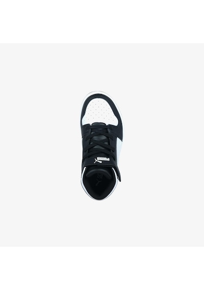 Puma Rebound Layup Çocuk Siyah/beyaz Spor Ayakkabı Düz 370488 Siyah