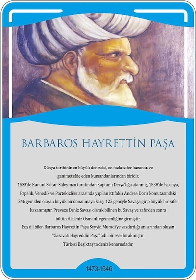 Türk Büyükleri - Barbaros Hayrettin Paşa Afişi