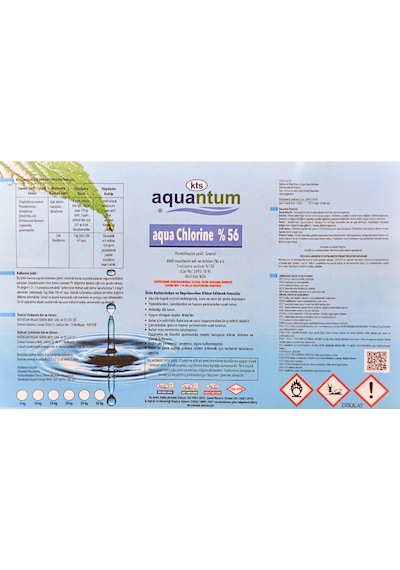 Aquantum 50 Kg Klor Chlor 56 Granül %56 Aktif Klor