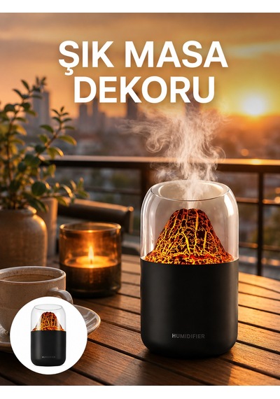 Büyük Kapasiteli Aromaterapi Cihazı 280 Ml Su Haznesi Yeni Nesil Çok Renkli