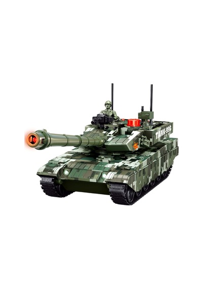 Hstar 1:16 Rc Uzaktan Kumandalı Battle Armored Tank 6 Chanel 27 Mhz. Sesli Ve Işıklı Usb Şarj 35 Cm Çok Renkli