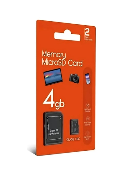 Crt 4 Gb Micro Sd Siyah Hafıza Kartı Telefon Kamera Tablet Adaptörü Dahil