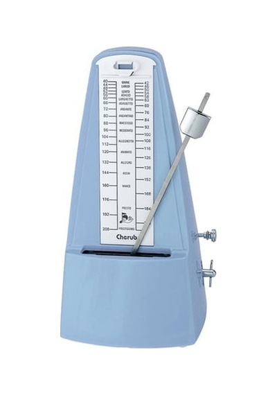Cherub Wsm-330-bl Mekanik Metronom Mavi Şeffaf Kapaklı Canlı Renk