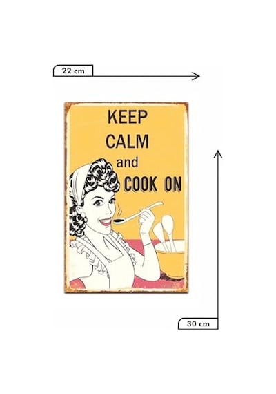Ayrex Kağıt Duvar Posteri Keep Calm And On Retro Drtr0029