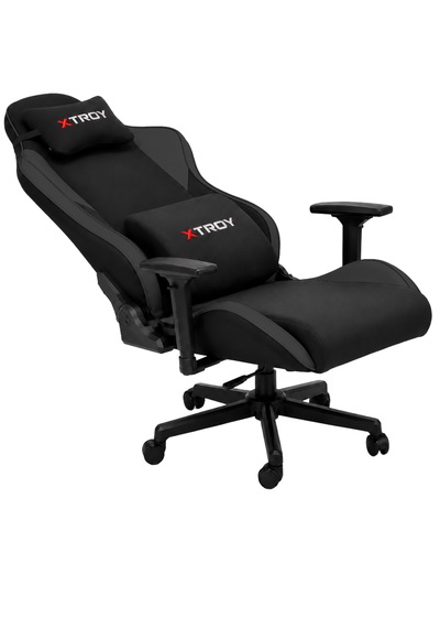 Valor Model 180 Yatan, Kumaş Oyuncu Koltuğu Siyah