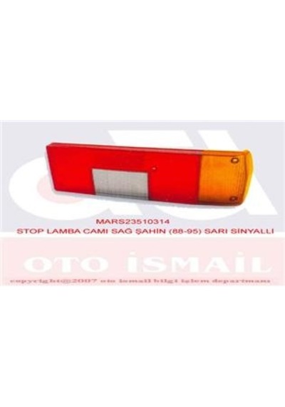 Mars- Stop Lamba Camı Sag Sahın 88-95 Sarı Sınyallı M 510314