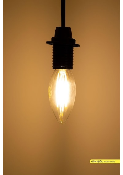 ACK Rustik LED C35 Ampul 3000K Gün Işığı 220V 4W E14