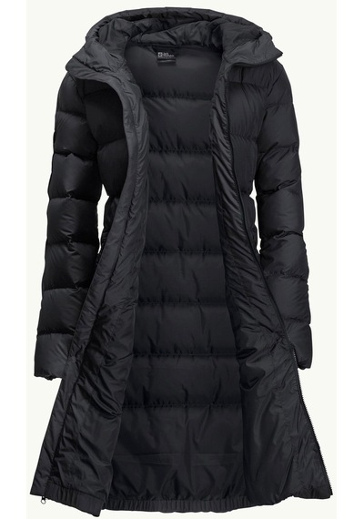 Jack Wolfskin Frozen Palace Coat Kadın Mont Siyah