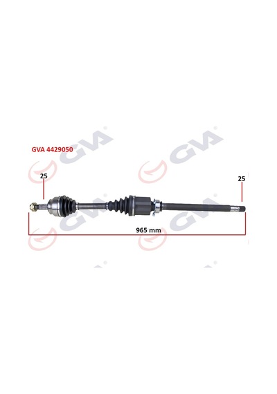 Komple Aks Sağ Milli Doblo 1.6 Mjt At/mt 10- 965.5mm
