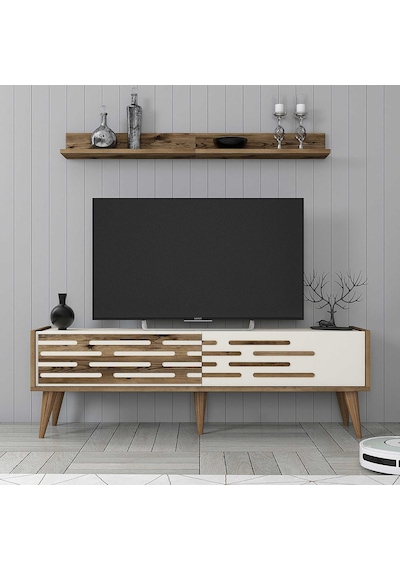Variant Valensiya 140cm Tv Ünitesi - Ceviz / Krem