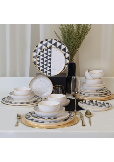 Trigon Yemek Takımı 24 Parça 6 Kişilik 18765-67 Açık