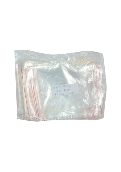 Lokmanavm Kilitli Naylon Torba Poşet 10X12 Cm Şeffaf 100 Adet 1 P
