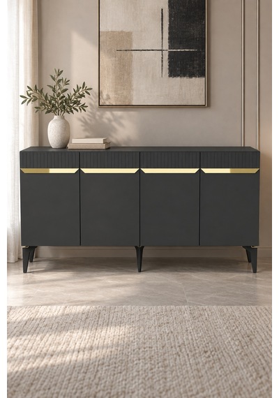 Ka1544ag Duma Konsol Antrasit-gold 150cm Antrasit - Gold