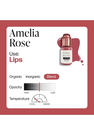 Perma Blend Luxe Amelia Rose Kalıcı Makyaj Dudak Pigmenti 15ml