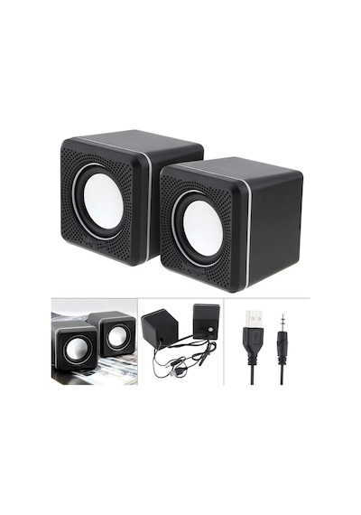 Pc Usb Mini Speaker 1+1 Hoparlör Ses Sistemi Platoon Pl-4085