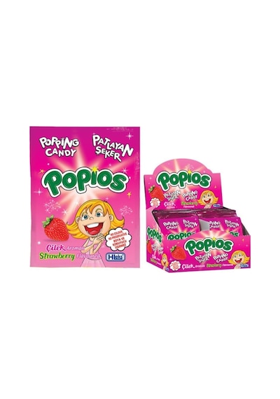 Popping Candy Patlayan Şeker Çilek 4 Gr X 40 Ad