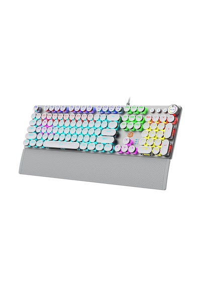 Lecoo KG1102 USB Kablolu Red Switch Makro Tuşlu RGB Mekanik Gaming Türkçe Q Metalik Klavye