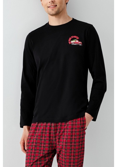 Arnetta Erkek Siyah Pijama Takımı 5274-48536 Siyah