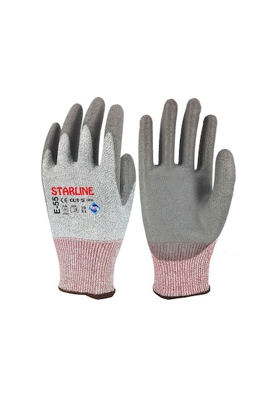 Starline E-55 Kesilme Dirençli Eldiven No:10 Gri