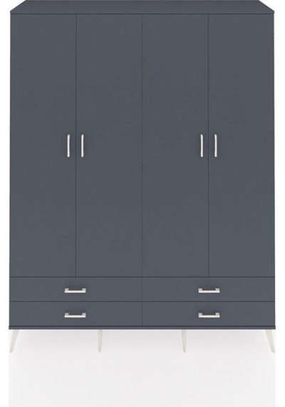 Hyperion Gardrop 6 Raflı 4 Çekmeceli 2 Askılı 176x44x221 Antrasit-antrasit Antrasit Hyperion Gardrop 6 Raflı 4 Çekmeceli 2 Askılı 176x44x221 Antrasit-antrasit Antrasit