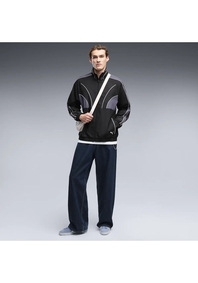 Puma T7 Relaxed Woven Track Jacke Siyah Erkek Ceket