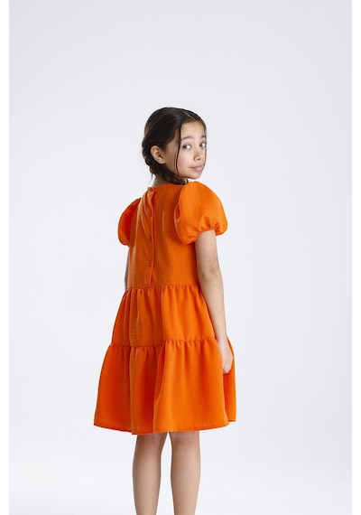 Miababy Basic Düz Elbise Oranj