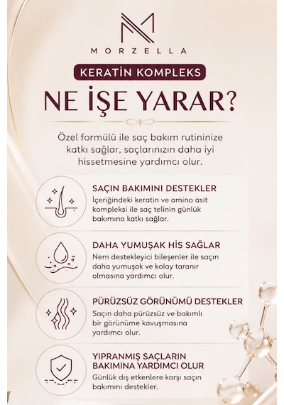 Morzella Keratin Kompleks Besleyici Ve Yapılandırıcı Saç Bakım Maskesi 300 Ml